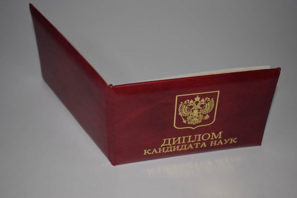 Диплом Кандидата Наук 2017-2025 в Химках корка